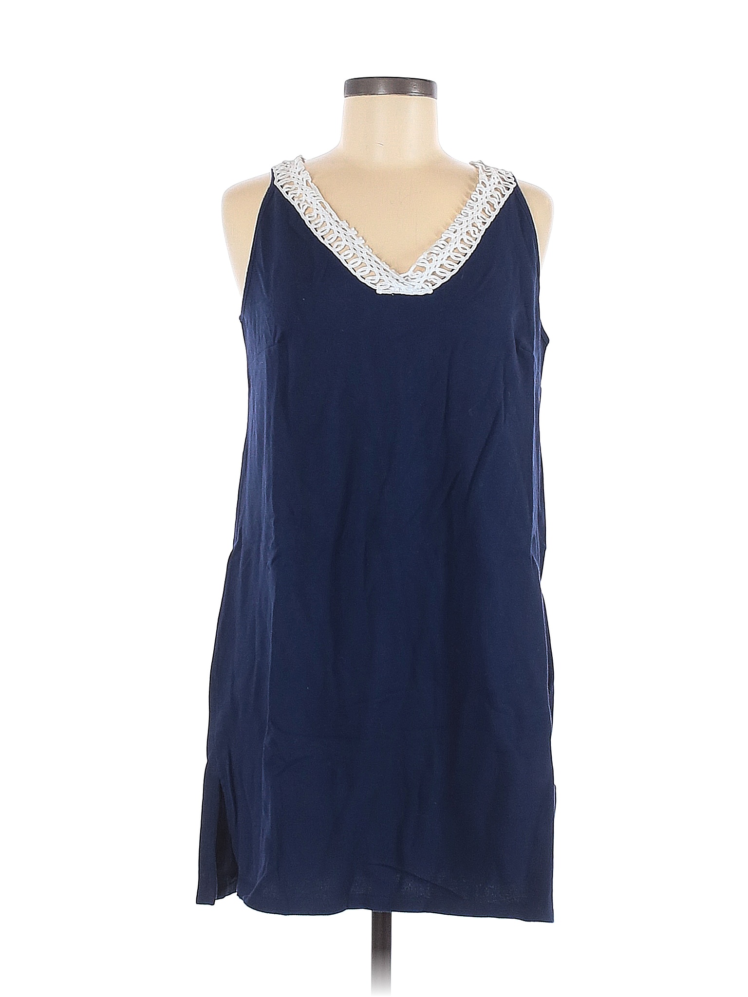 Talbots 100% Cotton Blue Casual Dress Size M - 77% off | thredUP