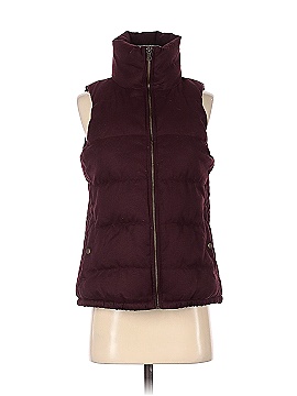 Polyester Solid Maroon Burgundy Vest 