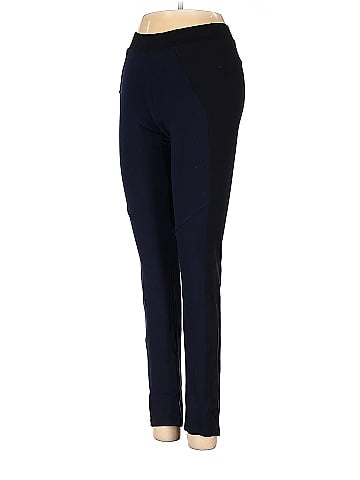 David Lerner Solid Navy Black Active Pants Size S - 92% off