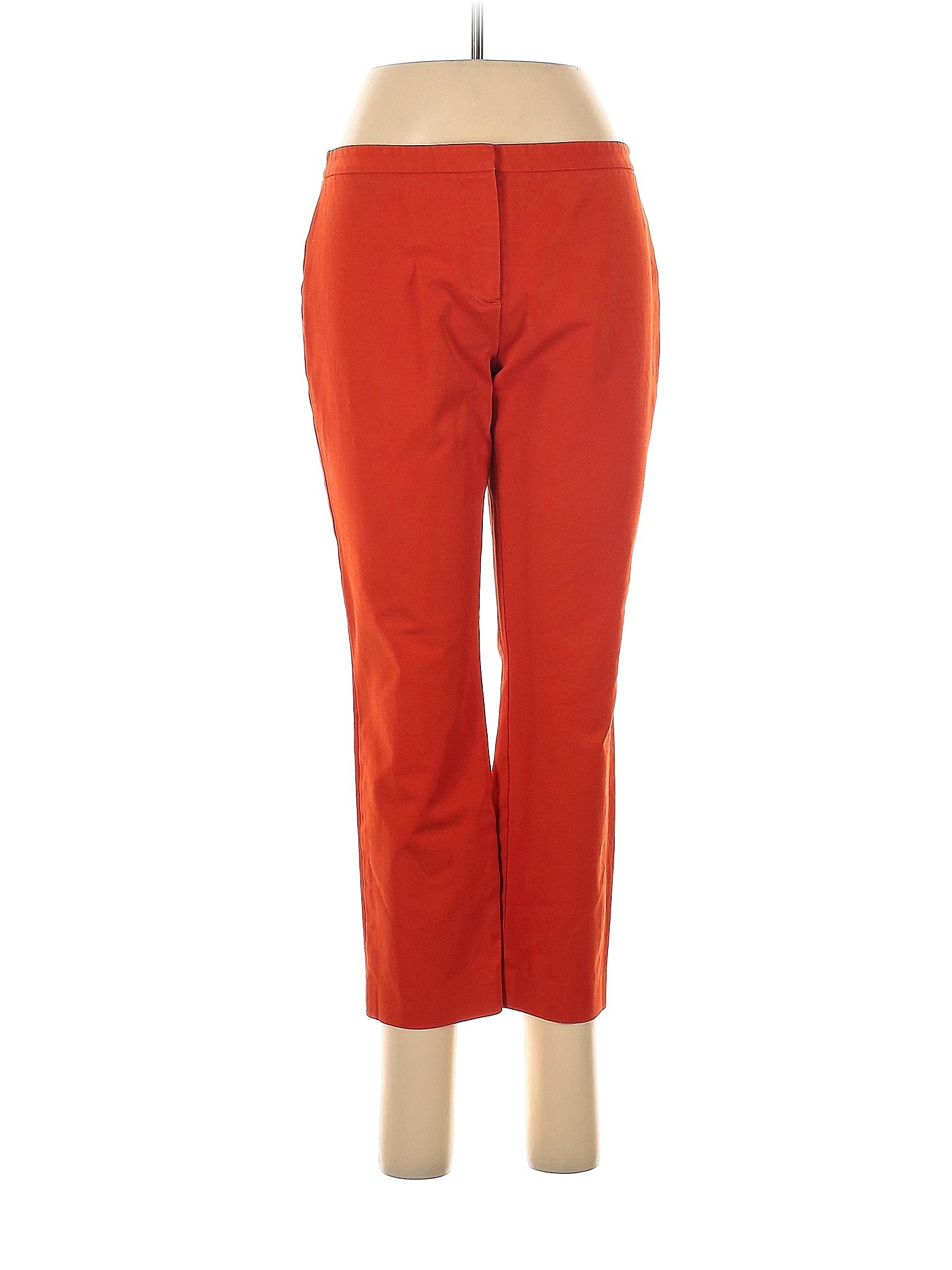 Theory Solid Orange Dress Pants Size 6 89 off thredUP