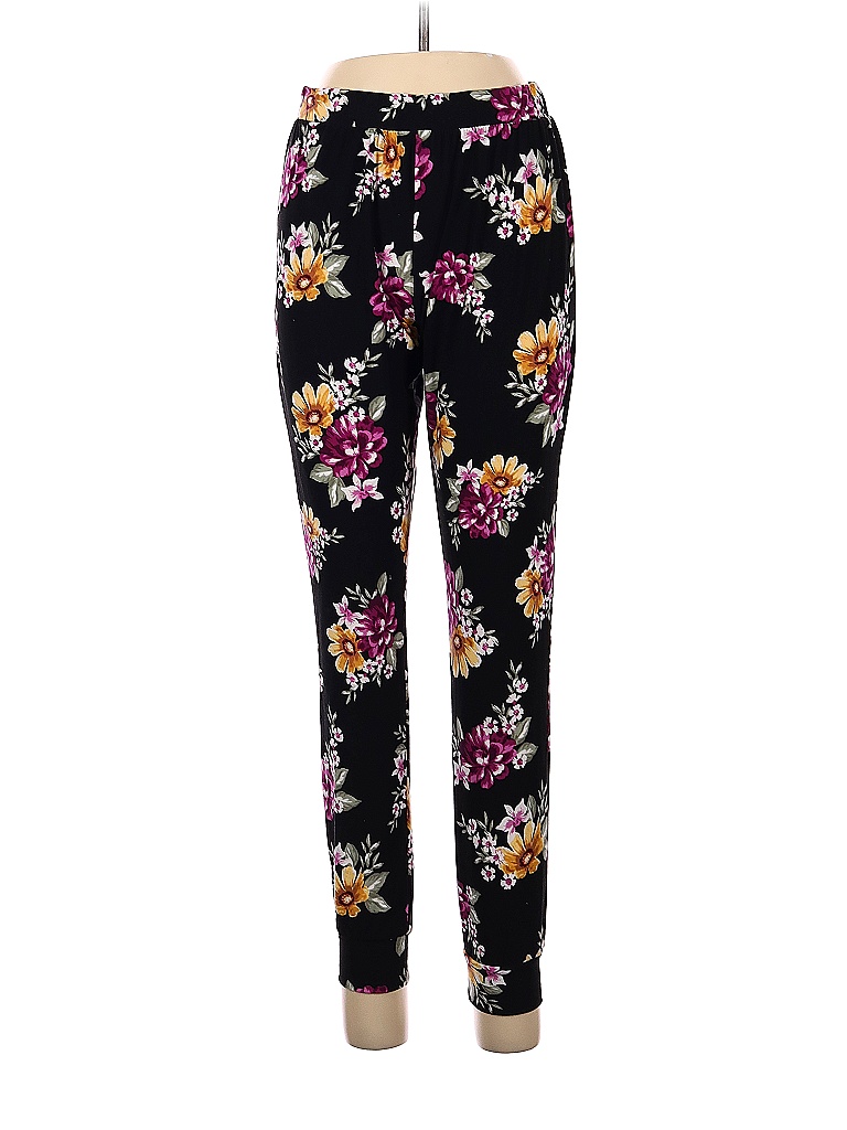 Bobbie Brooks Floral Black Casual Pants Size S - 70% off | thredUP