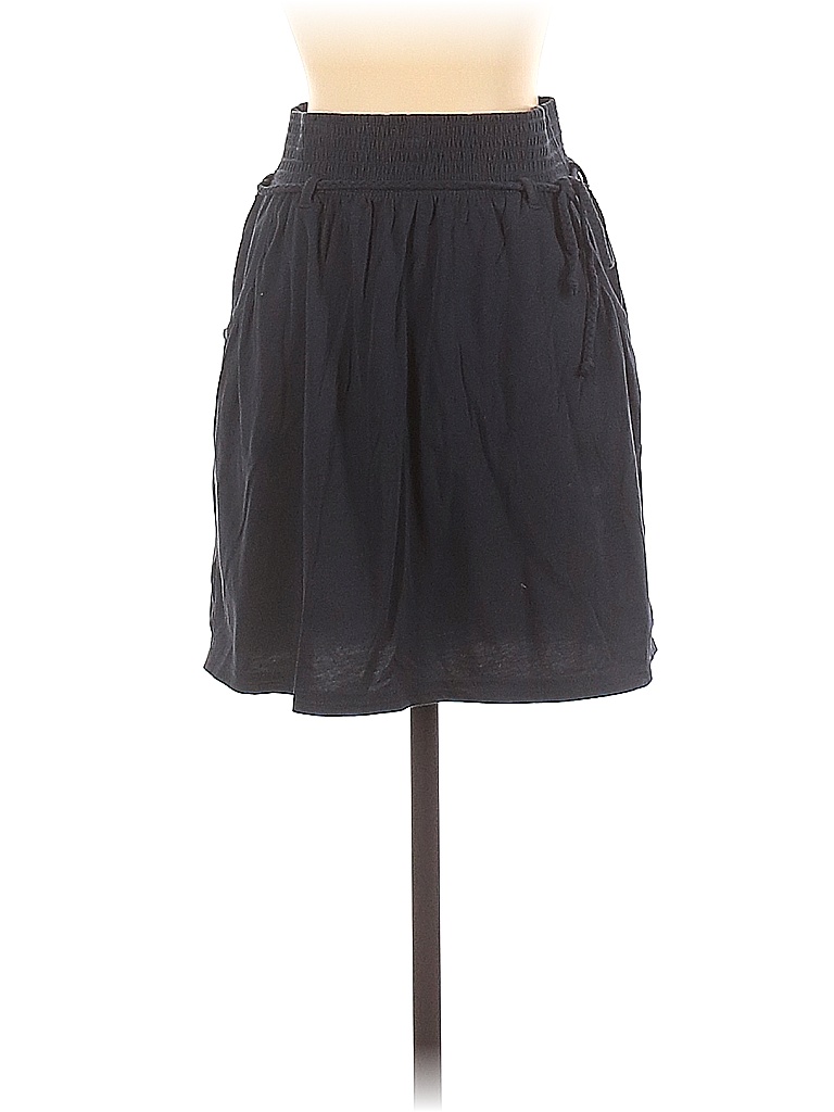 Abercrombie & Fitch Solid Black Blue Casual Skirt Size S - 89% off ...