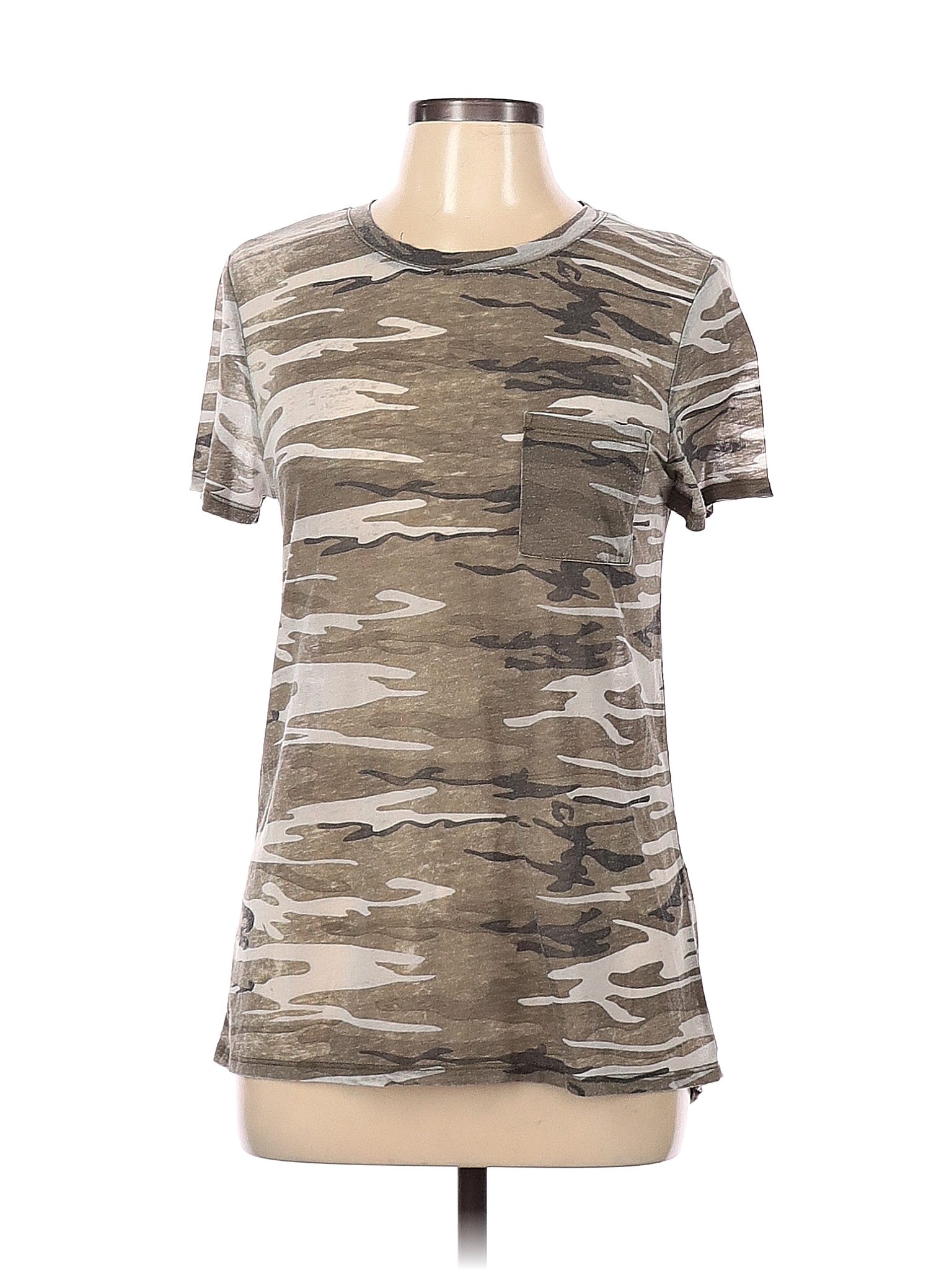 Love Tribe Apparel Camo Multi Color Green Short Sleeve T-Shirt Size M ...