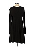Lou & Grey Solid Black Casual Dress Size XS - photo 2