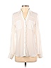 Express 100% Polyester White Long Sleeve Blouse Size S - photo 1