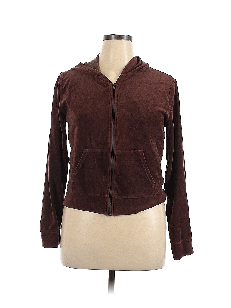 rue21 Solid Brown Zip Up Hoodie Size XL - 66% off | thredUP