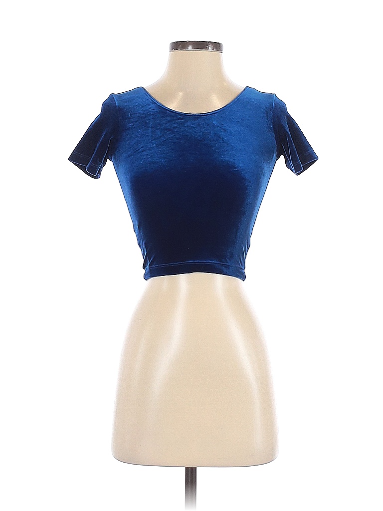 American Apparel Blue Short Sleeve Top Size XS - 72% off