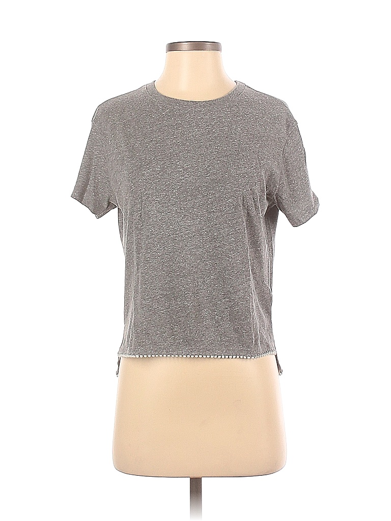 NATION LTD 100% Cotton Solid Gray Short Sleeve T-Shirt Size XS - 87% ...