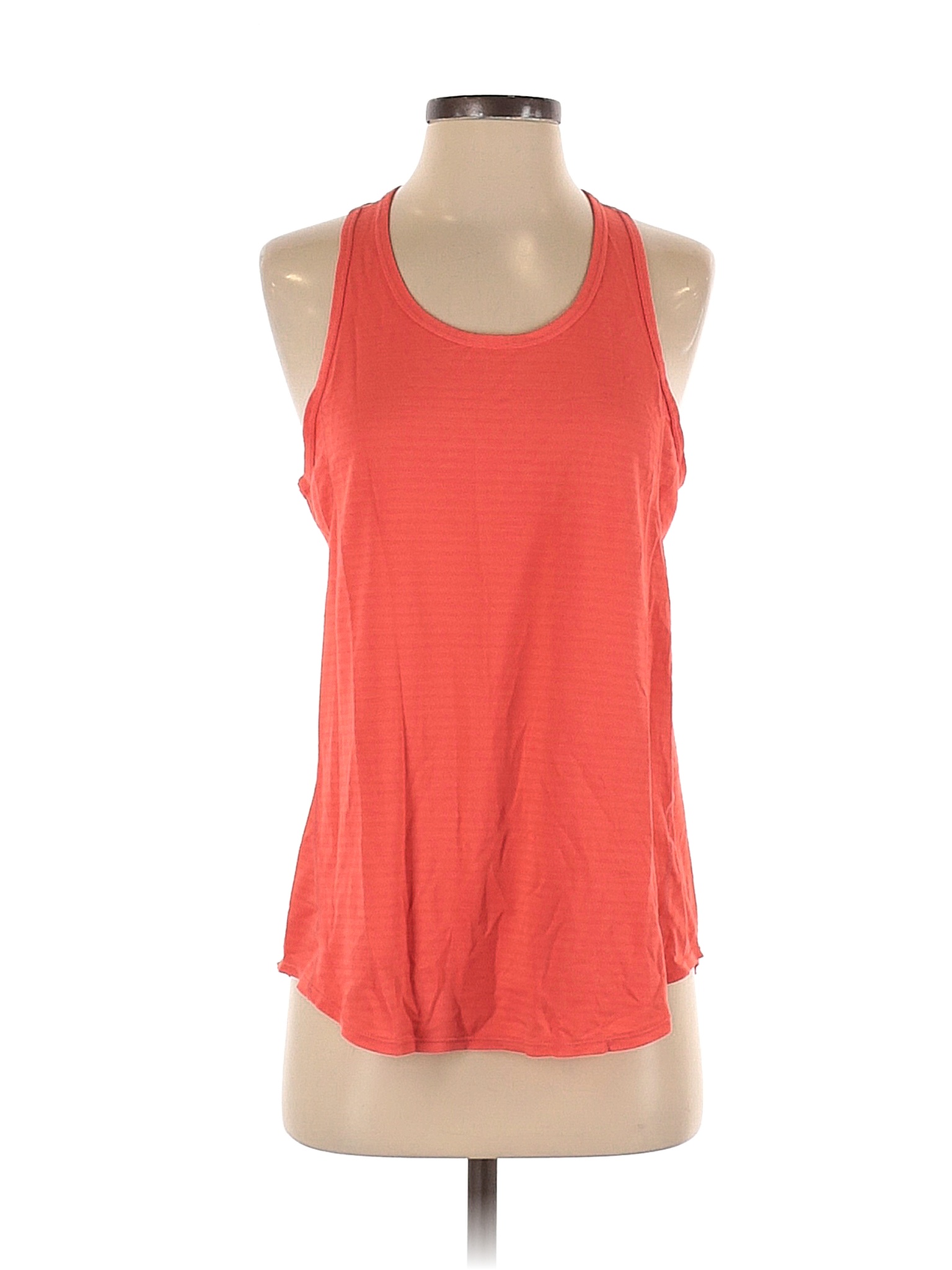 Kirkland Signature 100 Cotton Solid Pink Orange Active Tank Size S