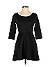 Assorted Brands Solid Black Casual Dress Size S - photo 1