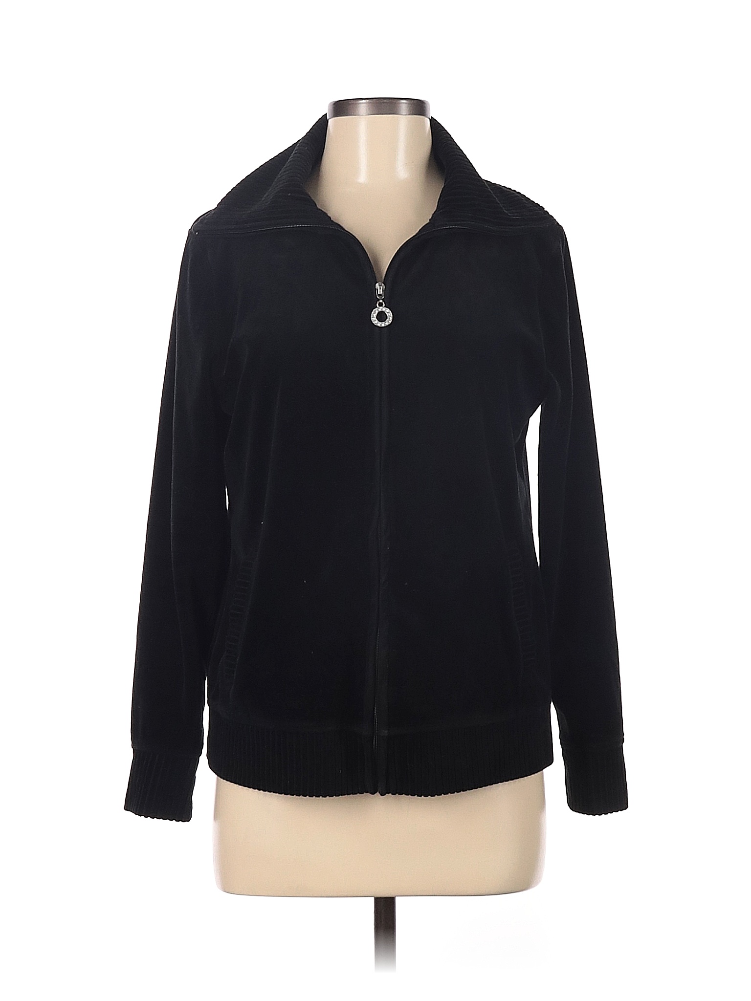 White Stag Solid Black Jacket Size M - 73% off | thredUP