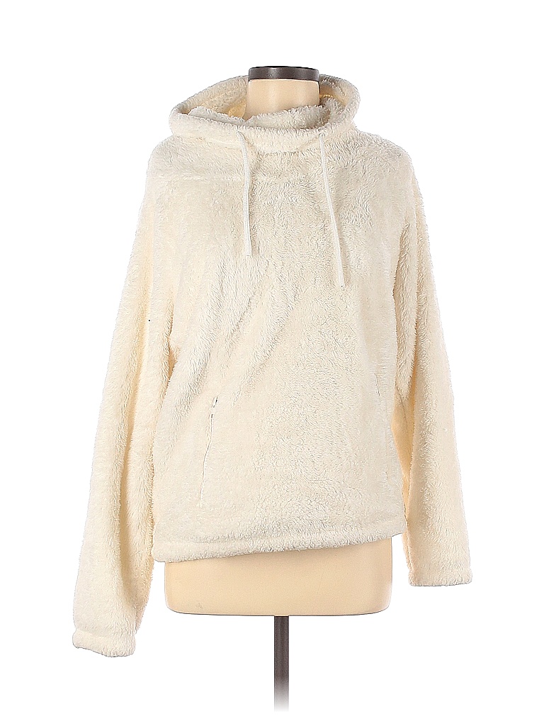 ROMA CONCEPTS By Rosee 100% Polyester Solid Ivory Fleece Size M - 77% ...