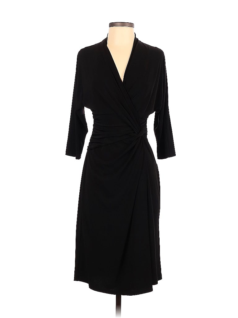 Suzi Chin for Maggy Boutique Solid Black Cocktail Dress Size 4 - 73% ...
