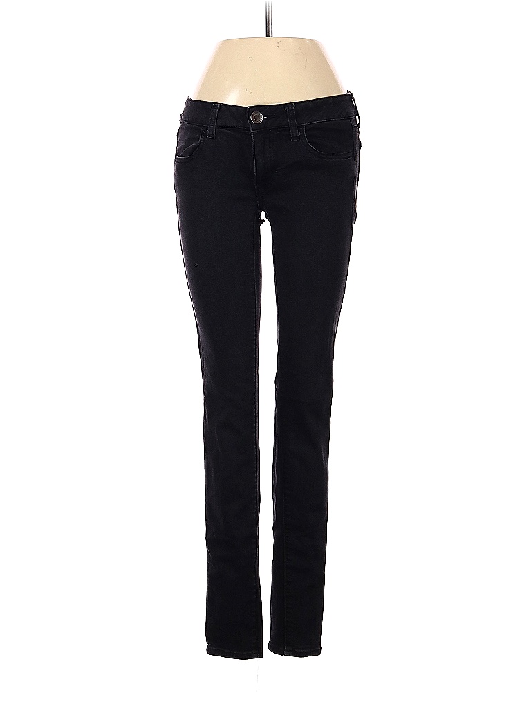 American Eagle Outfitters Solid Black Jeans Size 2 - 84% off | thredUP