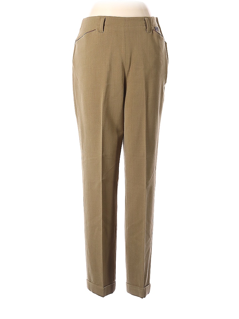 Lauren by Ralph Lauren Solid Green Tan Wool Pants Size 8 - 90% off ...