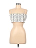 Fashion Nova Silver White Sleeveless Blouse Size L - photo 1