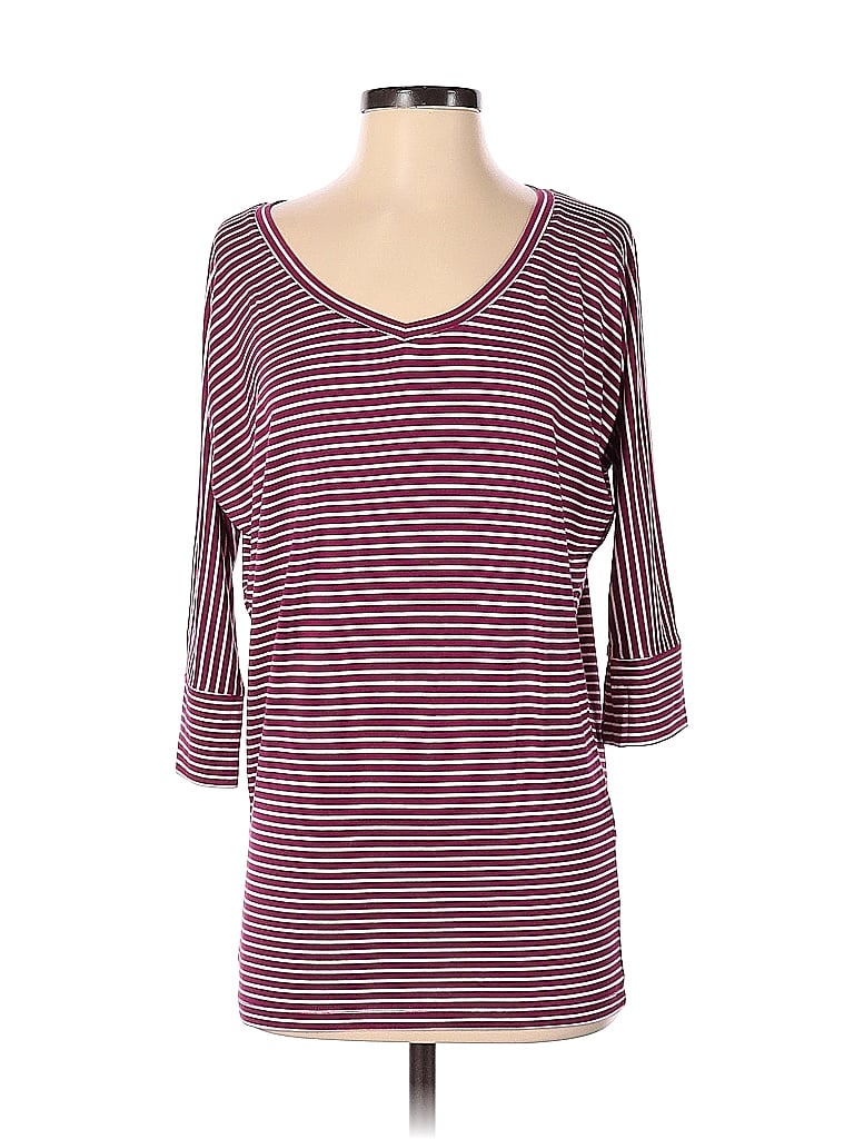 Pre-owned Mix By 41 Hawthorn 3/4 Sleeve T-shirt In Purple