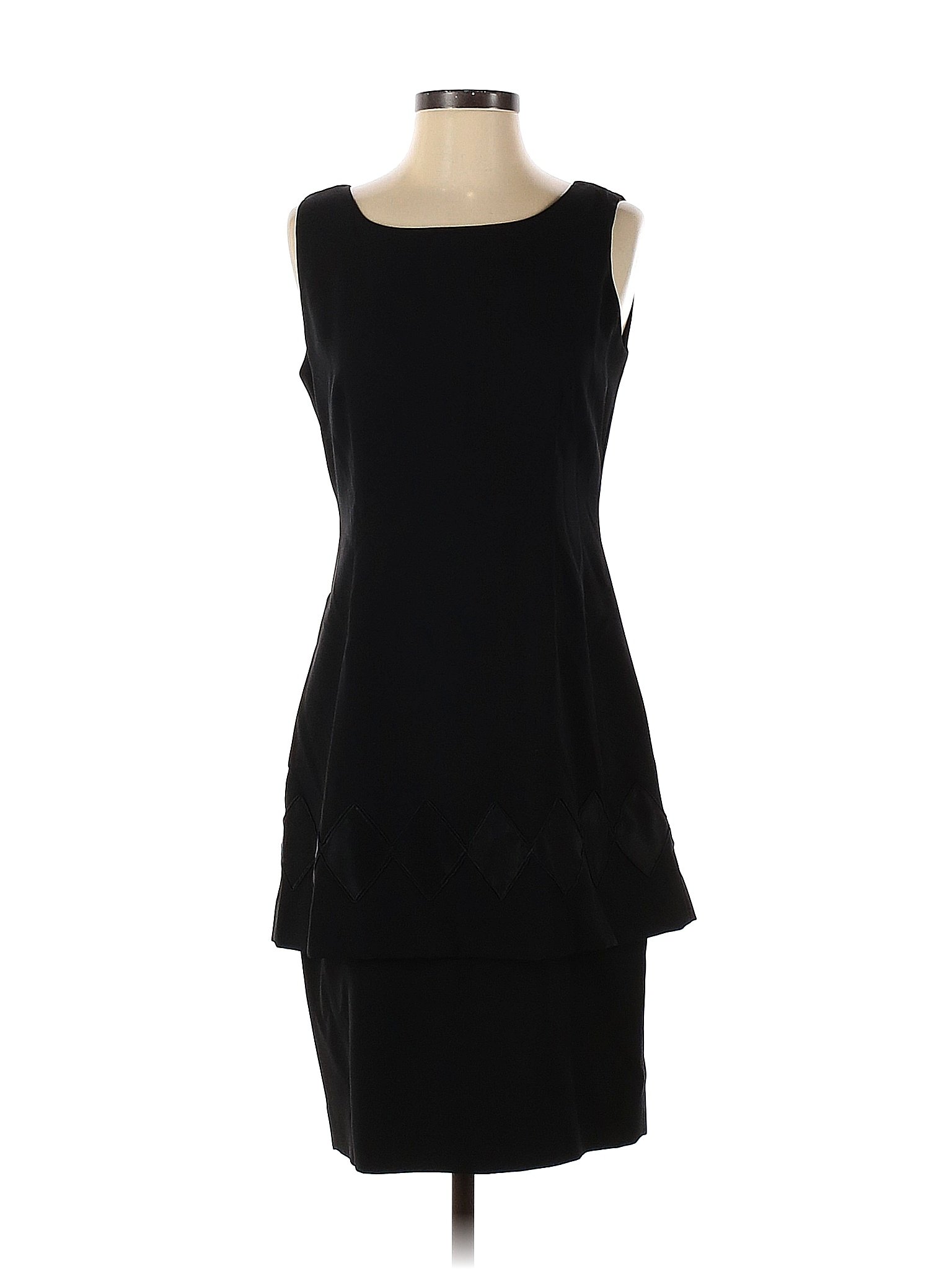 Evan Picone Solid Black Cocktail Dress Size 4 - 90% off | thredUP