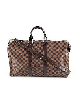 Louis Vuitton Demier Ebene Canvas Keepall Bandouliere