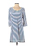 Eloise 100% Cotton Stripes Blue White Casual Dress Size S - photo 1