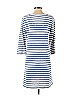 Eloise 100% Cotton Stripes Blue White Casual Dress Size S - photo 2