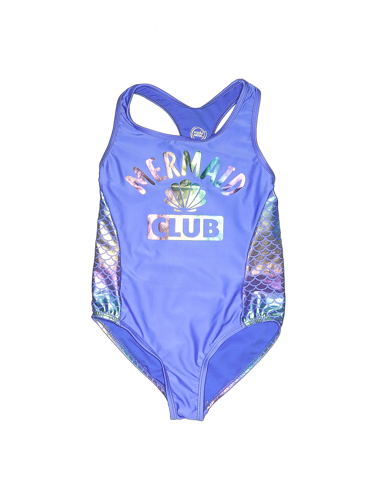 Wonder Nation Solid Blue Purple One Piece Swimsuit Size 6 8 46 Off Thredup 9063