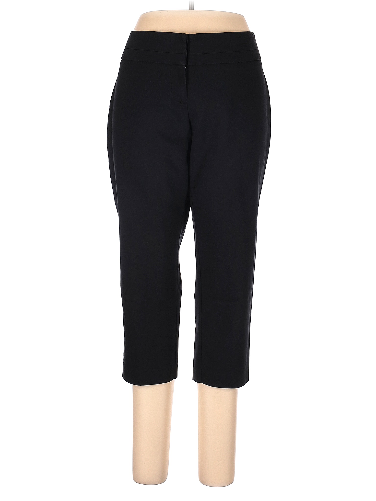 Apt. 9 Dress Pants - Mid/Reg Rise: Black Bottoms - Size 10 , thredUP