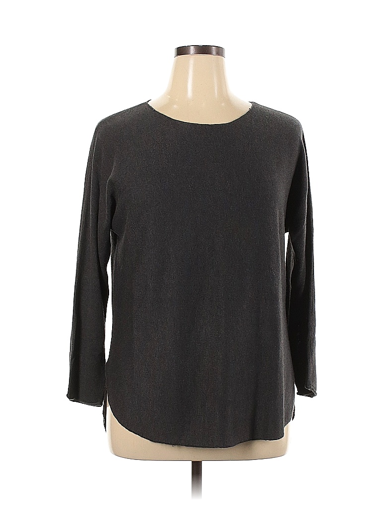 Premise Studio Solid Black Pullover Sweater Size 0X (Plus) - 84% off ...