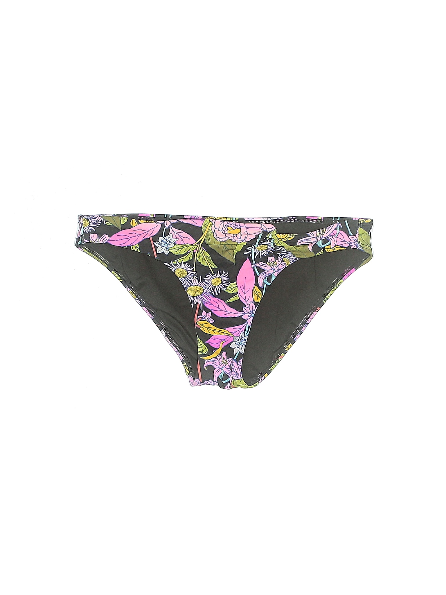 Victoria's Secret Floral Black Swimsuit Bottoms Size S 73 off thredUP