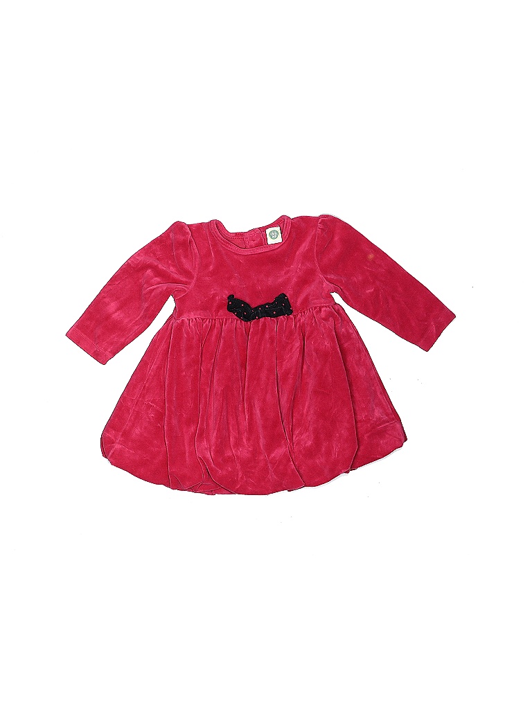 Little Me Solid Red Pink Dress Size 18 mo - photo 1