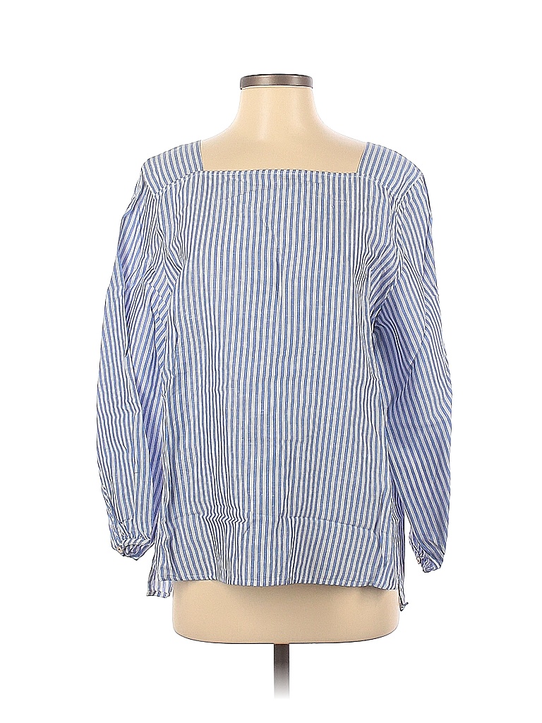 Richards Blue Long Sleeve Blouse Size 5 - photo 1