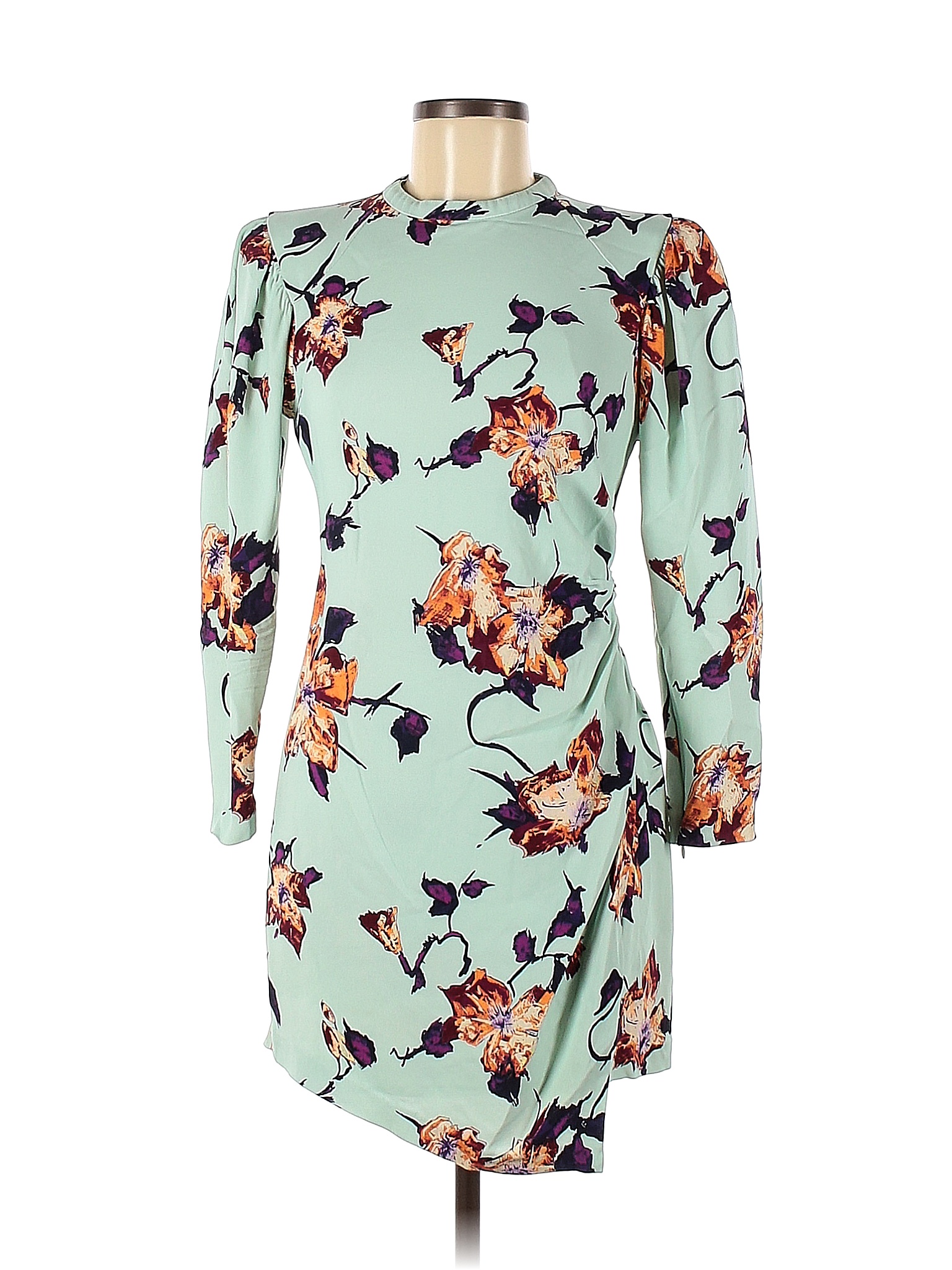 A.L.C. Green Blue Mint Jane Dress Size 