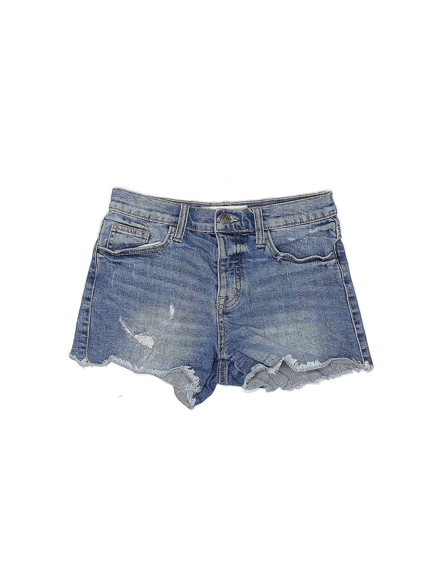 Treasure & Bond Solid Blue Denim Shorts Size 12 94 off thredUP