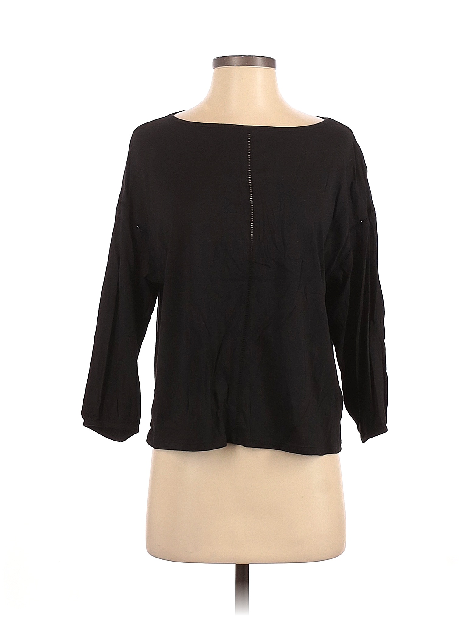 Uniqlo Solid Black Long Sleeve Top Size S - 75% off | thredUP