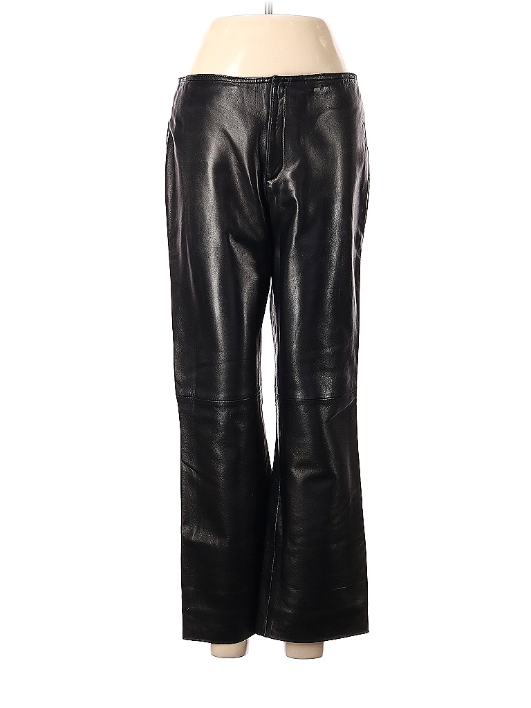 Banana Republic 100% Leather Solid Black Leather Pants Size 6 - 82% off ...