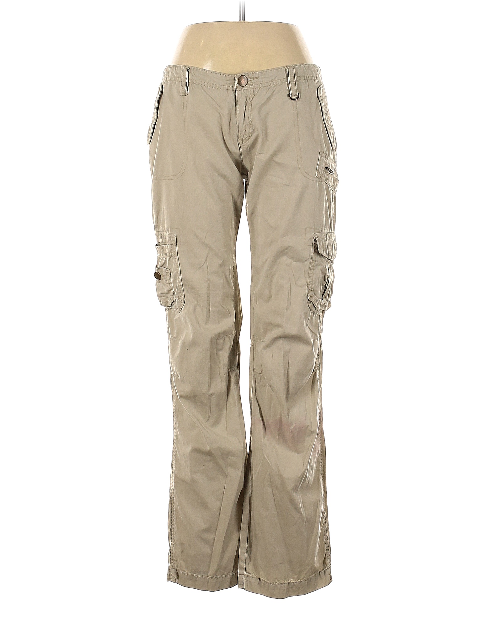 Mudd 100% Cotton Tan Cargo Pants Size 