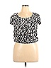 B.wear Silver Short Sleeve Blouse Size XL - photo 1