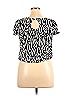 B.wear Silver Short Sleeve Blouse Size XL - photo 2
