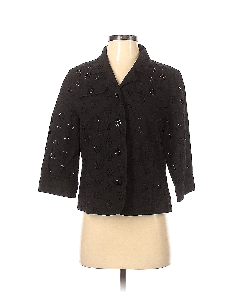 TanJay 100% Cotton Solid Black Jacket Size 8 - 85% off | thredUP