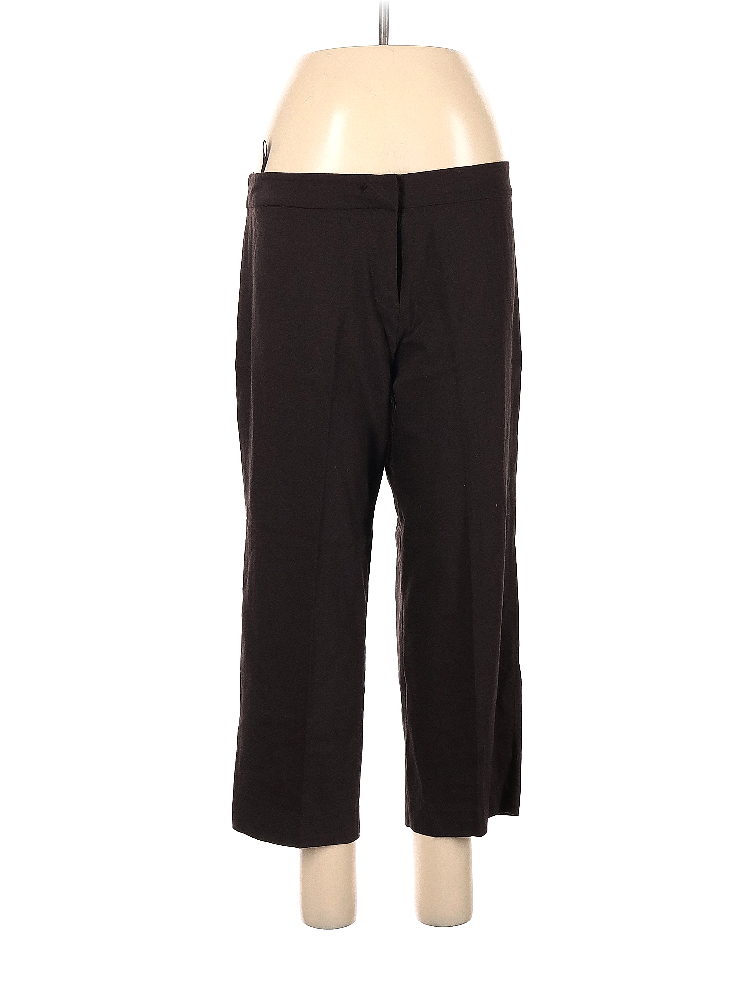 Eileen Fisher Solid Black Brown Dress Pants Size L (Petite) - 78% off ...