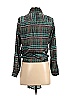 J.O.A. Just One Answer Plaid Green Long Sleeve Blouse Size XS - photo 2