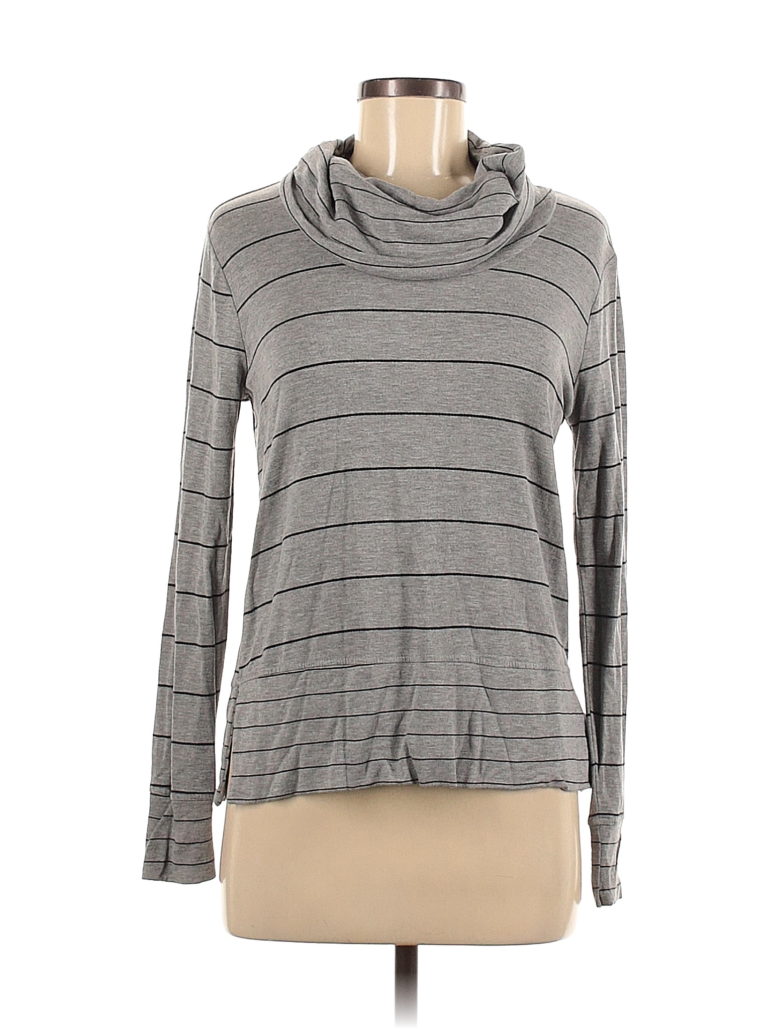 Cable & Gauge Stripes Gray Long Sleeve Top Size M - 74% off | thredUP