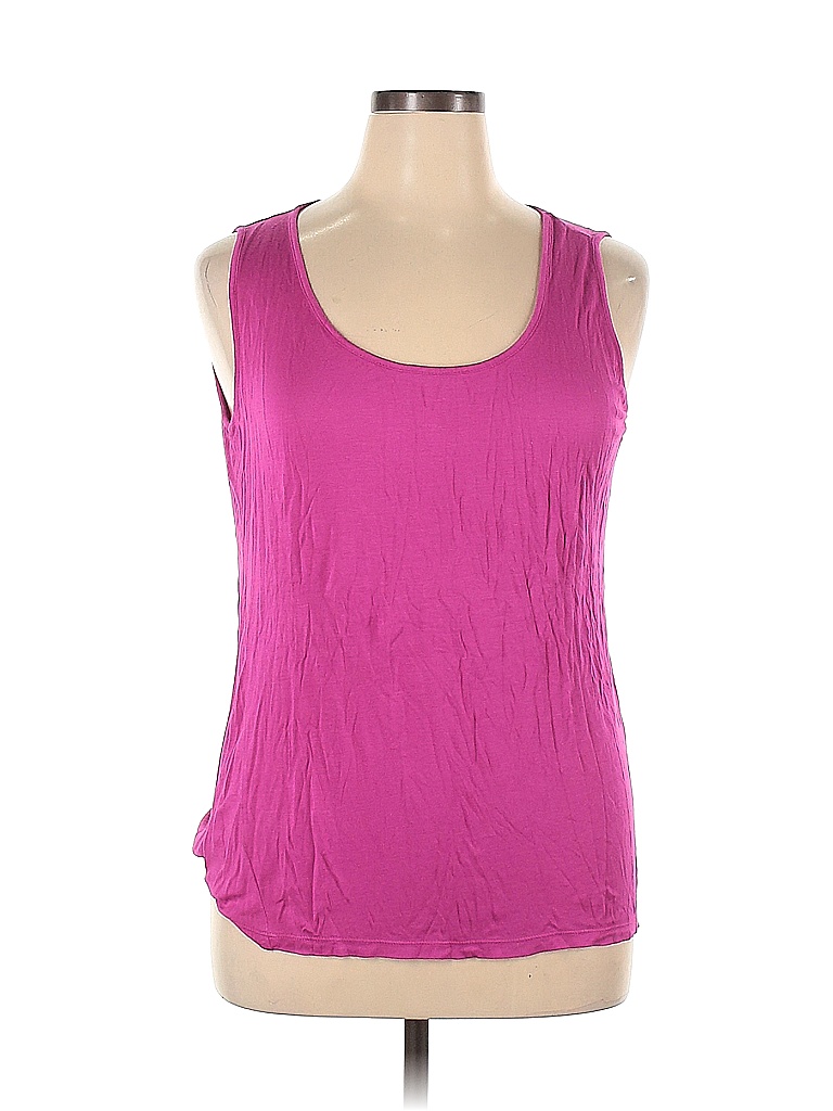 Kate & Mallory designs Solid Pink Tank Top Size XL - 53% off | thredUP