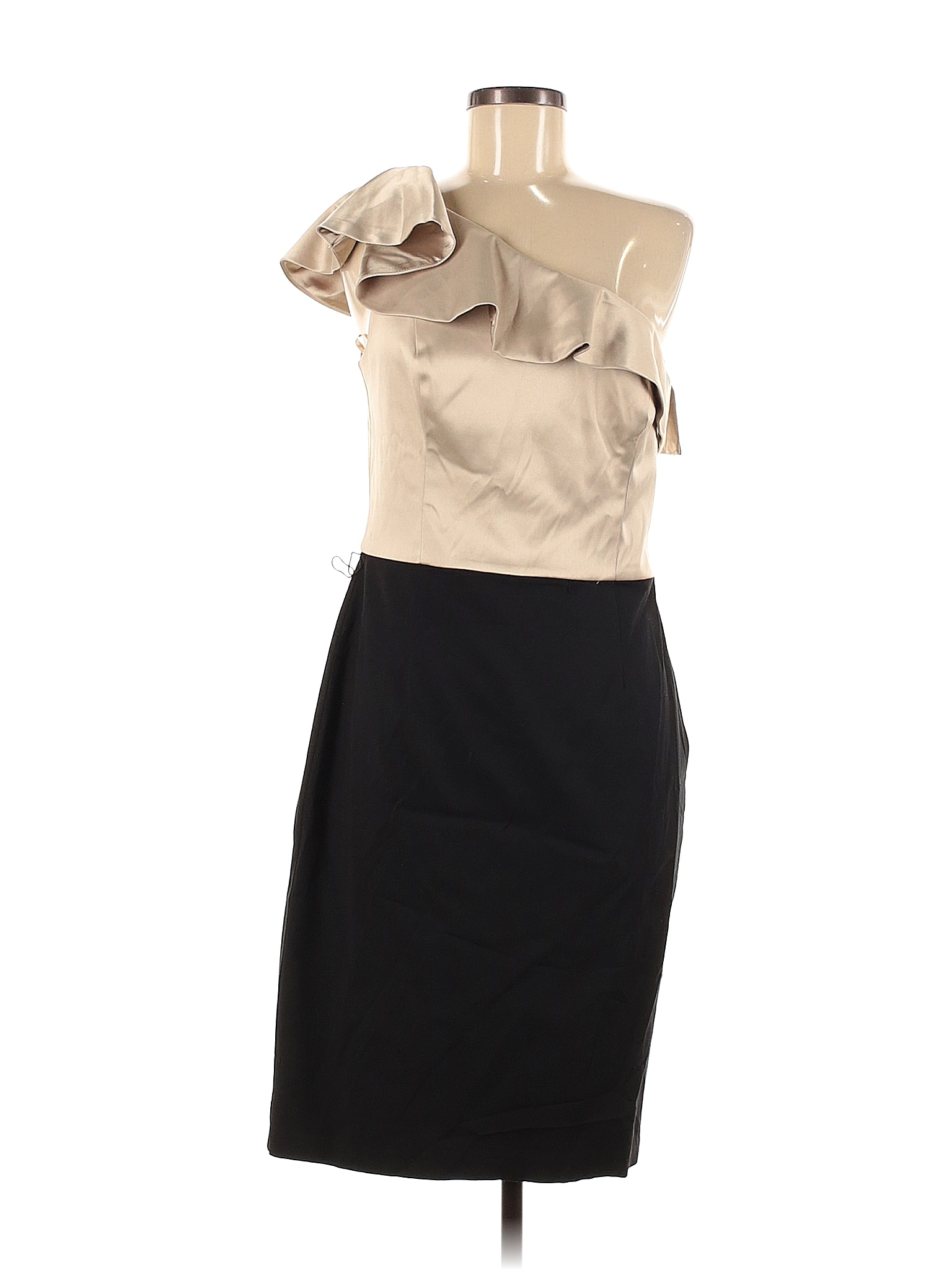 White House Black Market Solid Black Cocktail Dress Size 8 95 off