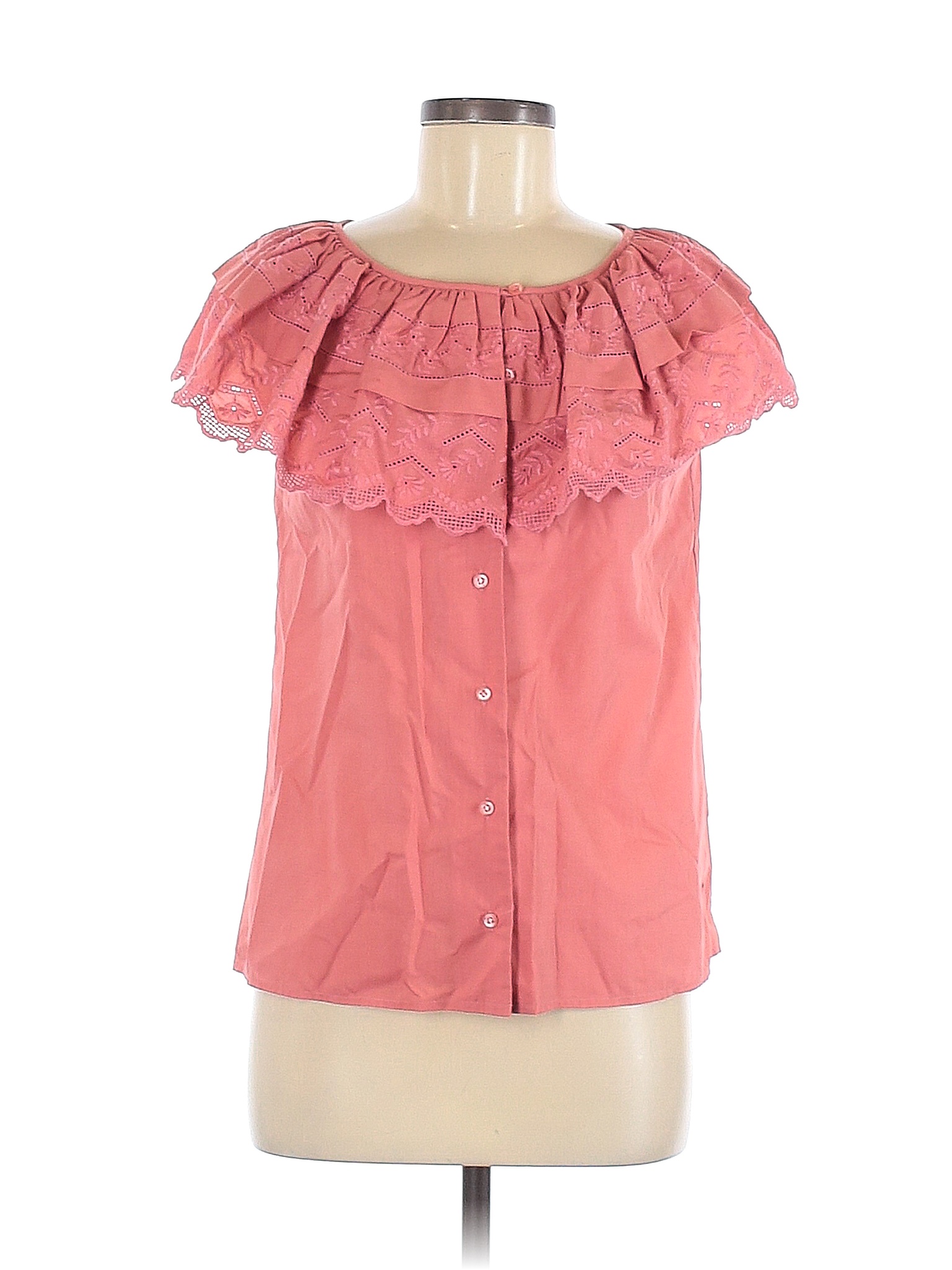 Breckenridge Solid Pink Short Sleeve Top Size 8 46 Off Thredup