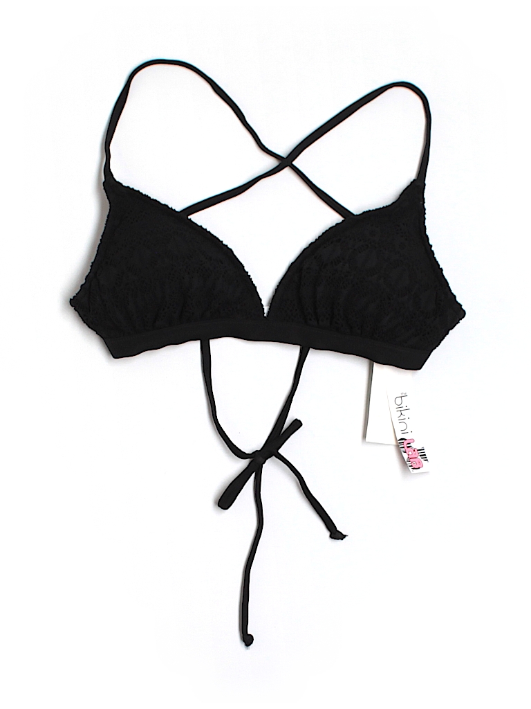 The Bikini Lab Solid Black Swimsuit Top Size L 61 Off Thredup