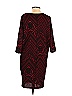 Bobeau Chevron-herringbone Chevron Jacquard Fair Isle Graphic Aztec Or Tribal Print Burgundy Red Casual Dress Size S - photo 2