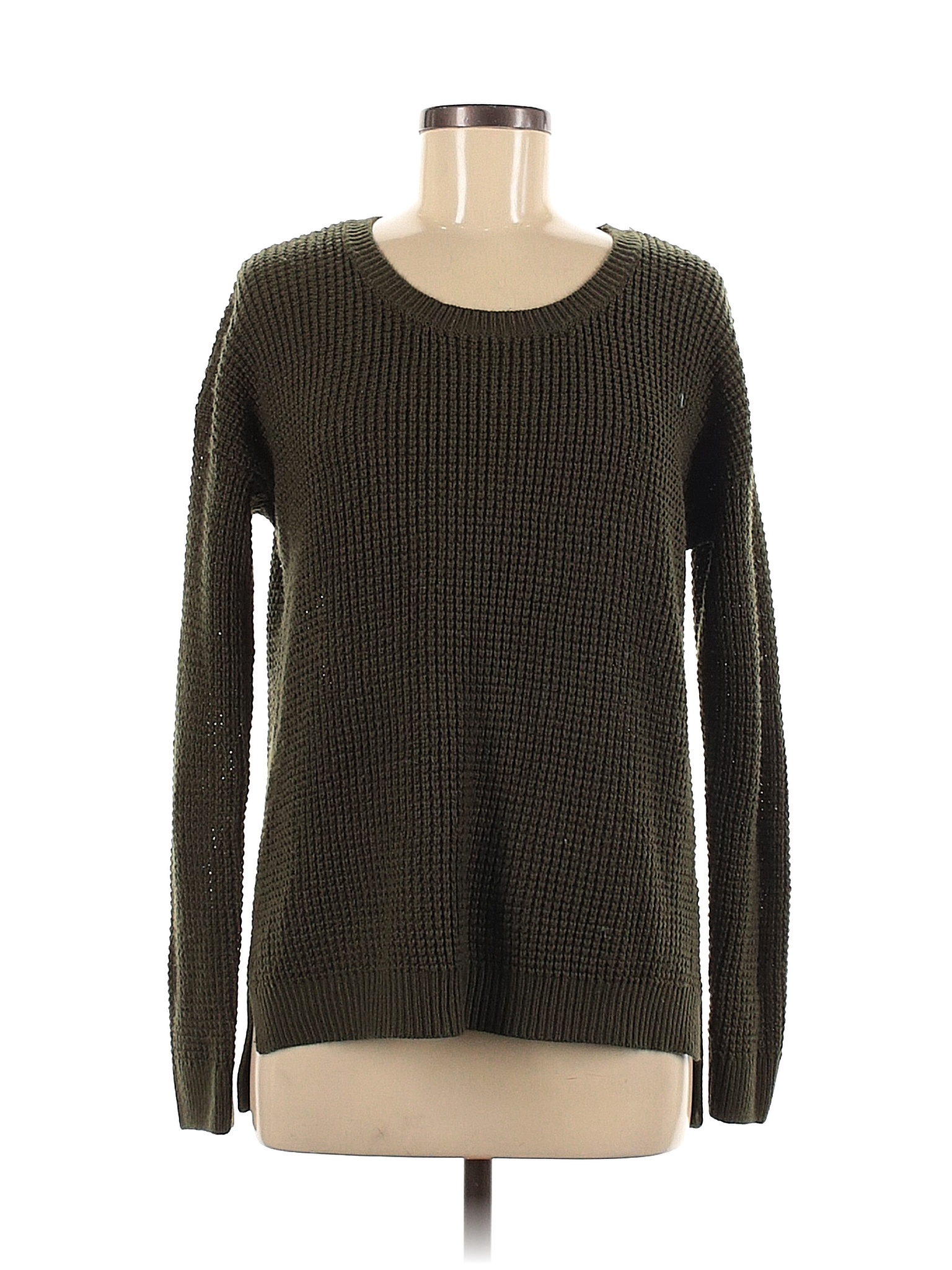 dip 100 Acrylic Solid Green Pullover Sweater Size M 66 off thredUP