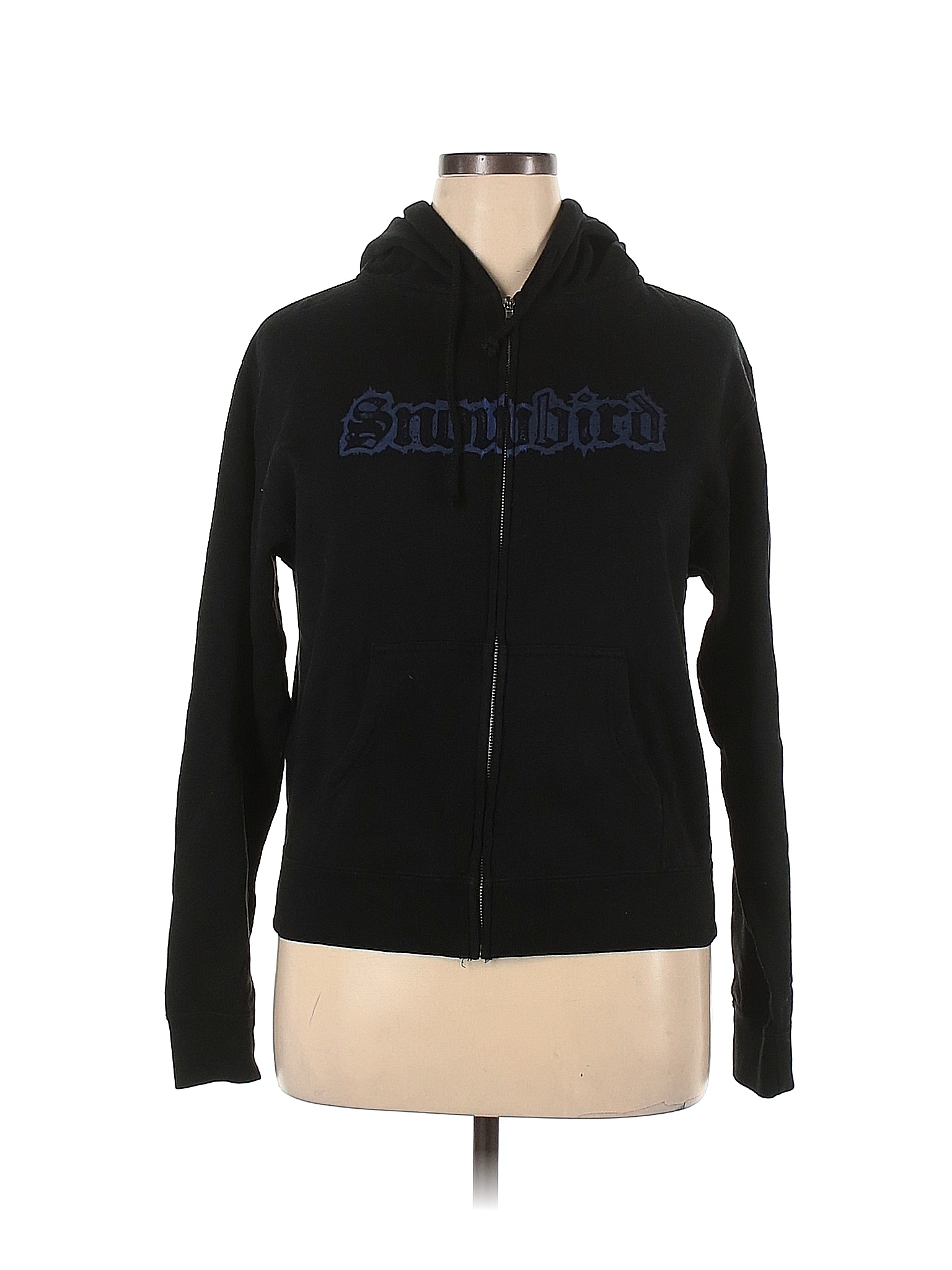 Assorted Brands Solid Black Zip Up Hoodie Size XL - 62% off | thredUP