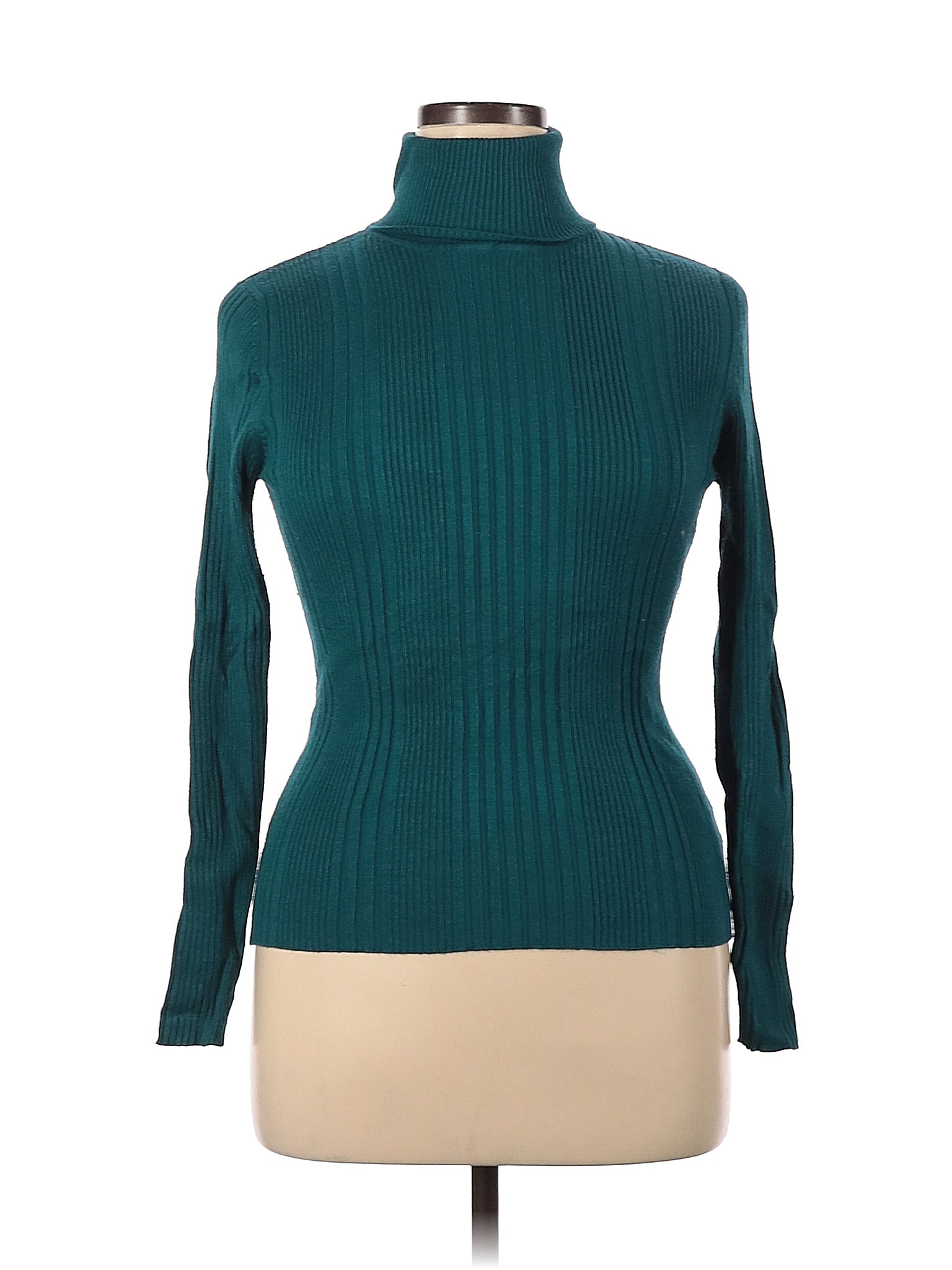 No Boundaries Solid Teal Turtleneck Sweater Size XL - 66% off | thredUP